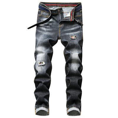 Pantalones Vaqueros Europeos de Corte Moderno para Hombre - Image 2