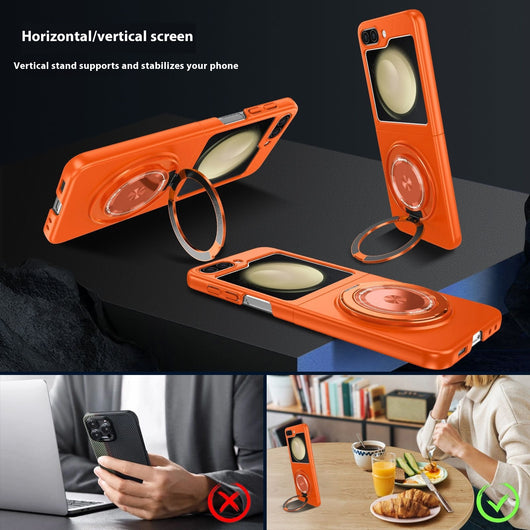 Funda Magnética Giratoria 360° para Samsung Galaxy Z Flip6 con Soporte Plegable - Image 11