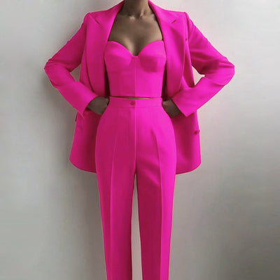 Traje Ejecutivo Mujer Cómodo para Oficina y Viajes