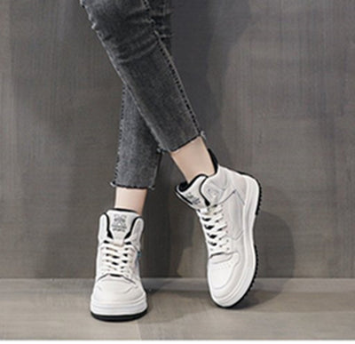 Tenis Blancos Plataforma para Mujer - Estilo Casual Elevado - Image 7