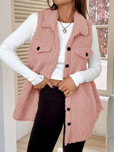 Chaleco Cardigan de Botones Abiertos en Felpa Premium - Image 15