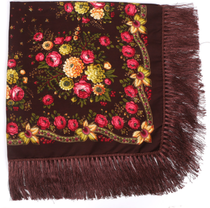 Pañuelo Étnico Estampado con Flecos de Rayón - Image 10