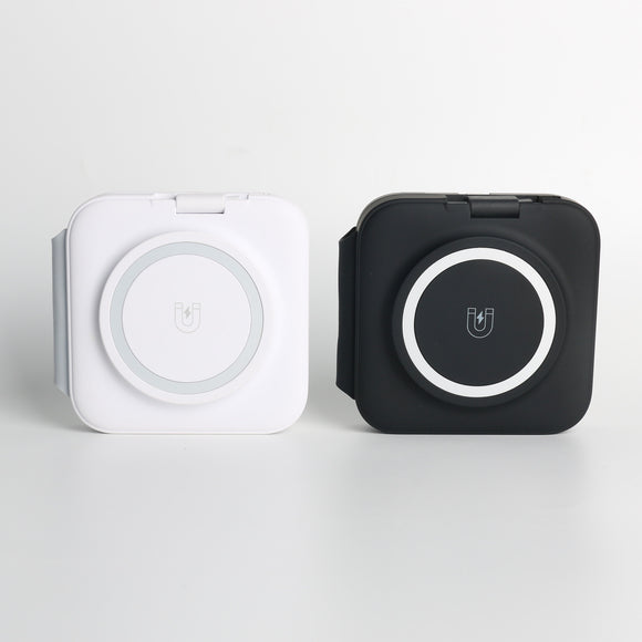 Cargador Inalámbrico Magnético 3 en 1 Plegable con Cable Flexible