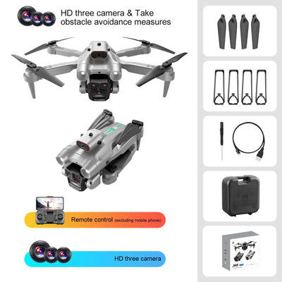 Dron S92 con Triple Cámara, Posicionamiento por Flujo Óptico y Control Remoto - Image 7