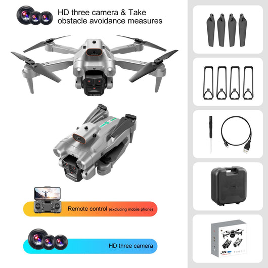 Dron S92 con Triple Cámara, Posicionamiento por Flujo Óptico y Control Remoto - Image 7