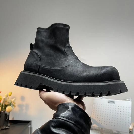 Botas Chelsea de Cuero Genuino para Hombre - Estilo Retro Vintage - Image 6