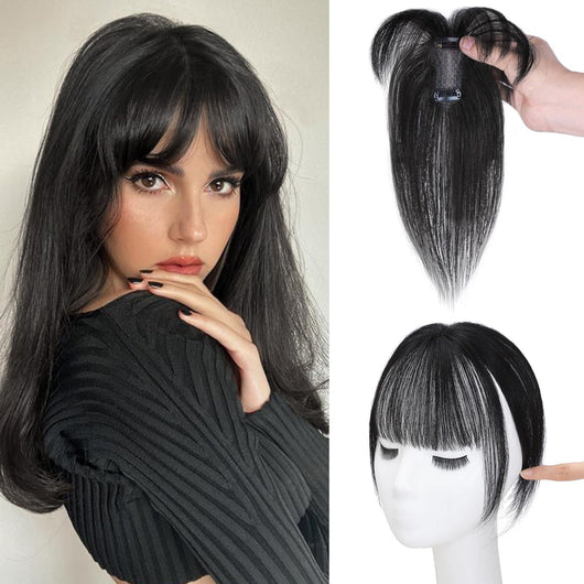 Peluca 3D con Flequillo Tejido a Mano - Elegancia Sofisticada - Image 14