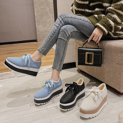 Zapatos de Algodón Cómodos con Punta Cuadrada y Suela Acolchada para Mujer - Image 12