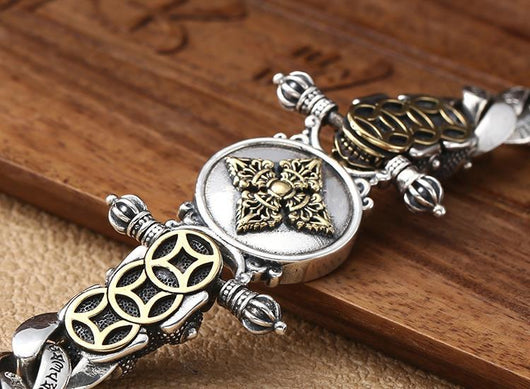 Pulsera Pixiu Vajra Giratoria Retro para Hombre - Image 18