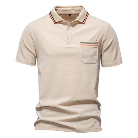 Polo Ejecutivo a Rayas con Cuello Clásico para Hombre - Image 10