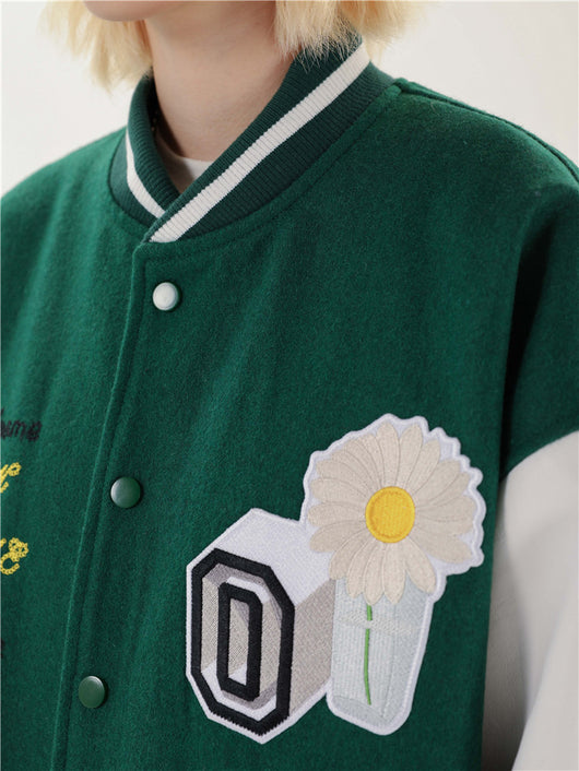 Chaqueta Deportiva Holgada con Bordado en Relieve y Puntadas - Image 11