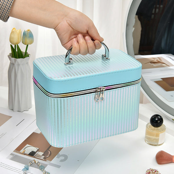 Neceser de Gran Capacidad con Espejo - Organizador de Viaje Premium