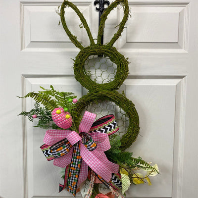 Corona de Conejo de Pascua en Ratán - Decoración Festiva - Image 9