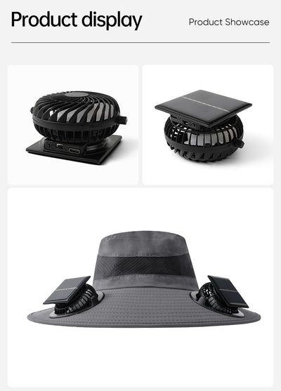 Gorra Pesquera con Ventilador Solar y Batería de Larga Duración - Image 18