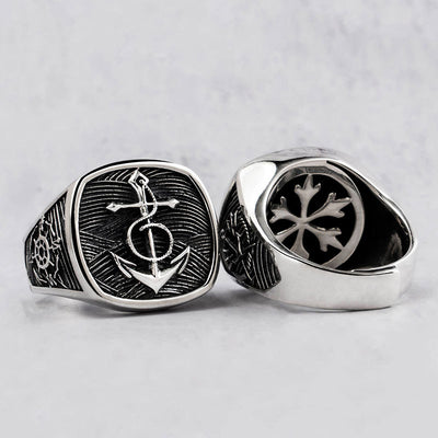 Anillo de Diseño Personalizado en Azul Marino para Dedo Índice - Image 2