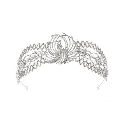 Tiara Nupcial de Cristales Barrocos - Tocado de Lujo para Novia - Image 7