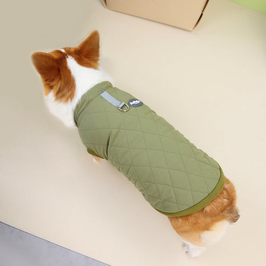 Abrigo Acolchado para Corgi Otoño Invierno con Diseño de Diamantes - Image 13