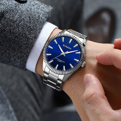 Reloj Empresarial Impermeable para Hombre con Correa de Pasador - Image 22