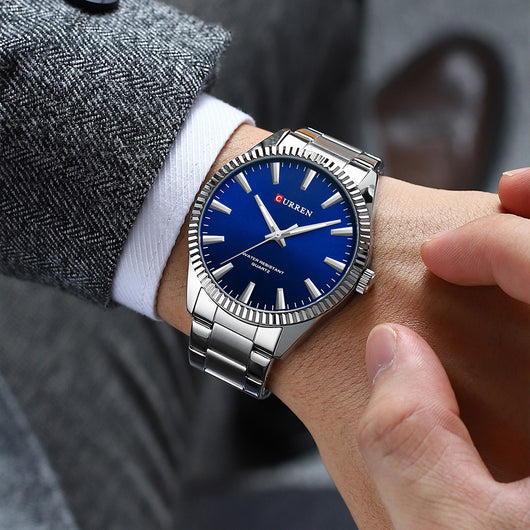 Reloj Empresarial Impermeable para Hombre con Correa de Pasador - Image 22