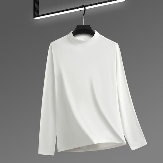 Playera Cuello Alto Terciopelo Liso para Hombre - Image 7