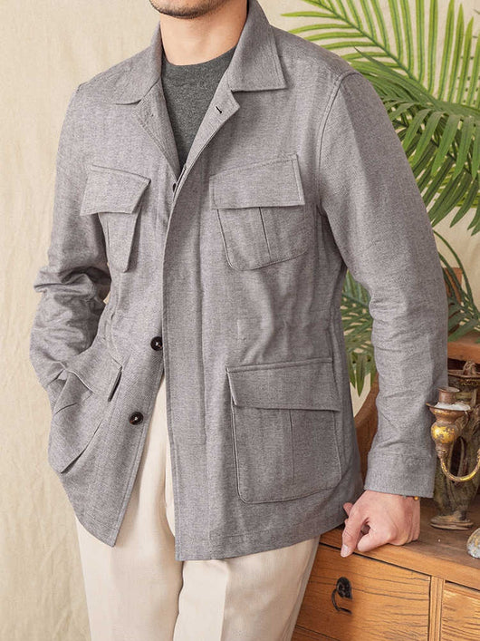 Chaqueta Casual Retro Espiga Transpirable - Image 3