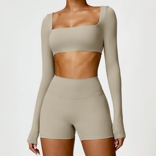 Conjunto Deportivo Yoga Cintura Alta Ajustado Secado Rápido para Mujer - Image 27