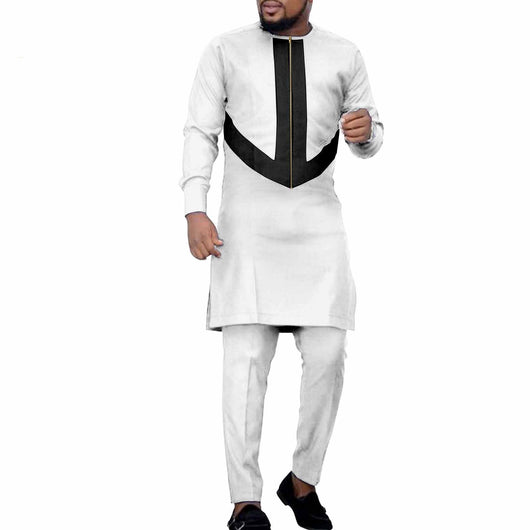 Conjunto de Ocio Étnico Africano para Hombre - Pantalón y Camisa - Image 8