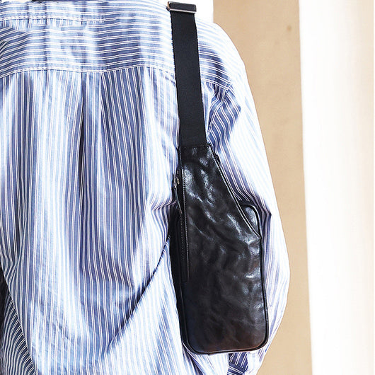 Bolsa Mensajero de Cuero Curtido al Vegetal para Hombre - Estilo Urbano - Image 6