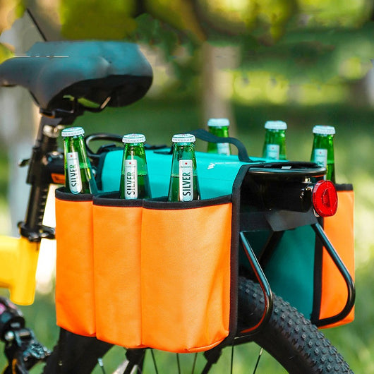 Bolsa Lateral para Bicicleta con Portavasos Doble Impermeable