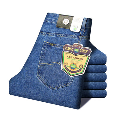 Jeans Retro de Cintura Alta Holgados Corte Recto para Hombre - Image 6