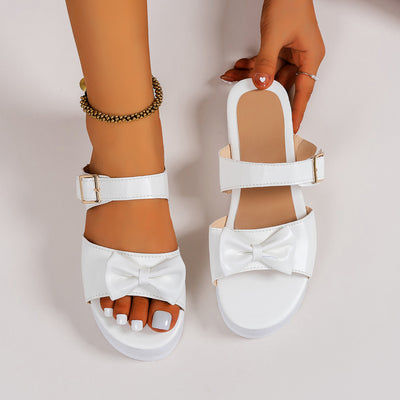 Sandalias Planas de Gamuza con Moño para Mujer - Image 19