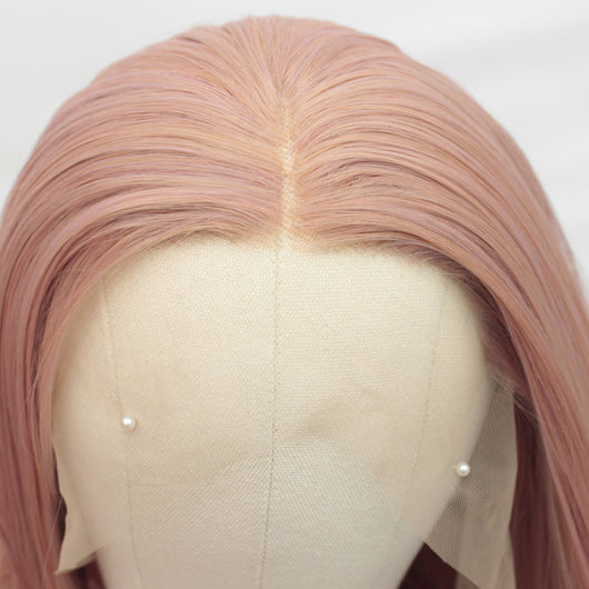 Peluca Frontal de Encaje con Fibra Química Premium - Image 3