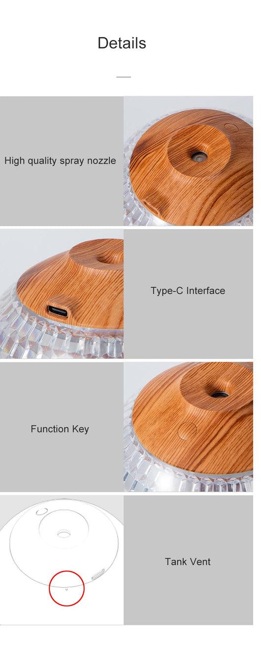 Humidificador Esfera de Cristal RGB con Luz LED Silencioso - Image 10