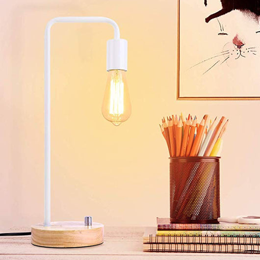 Lámpara de Mesa Moderna en Hierro y Madera con Luz Cálida Regulable - Image 4