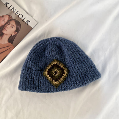 Gorro Tejido Retro para Mujer Otoño e Invierno - Image 9
