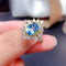 Anillo de Plata 925 con Topacio Azul - Joya de Moda Elegante