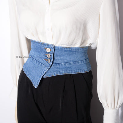 Corset de Mezclilla Elástica para Mujer - Versátil y Moldeable