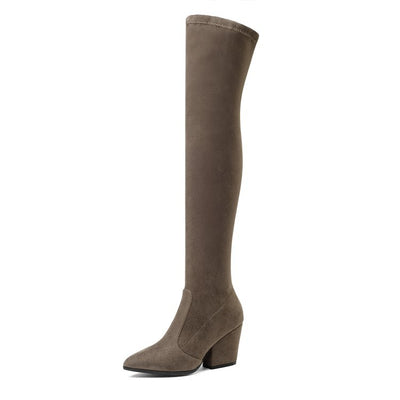 Botas de Invierno con Tacón Grueso y Caña Alta - Image 12