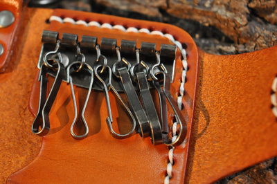 Estuche para Llaves de Cuero Genuino Hecho a Mano - Image 11