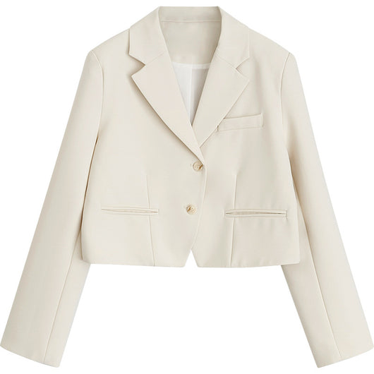 Blazer Corto Casual para Mujer - Estilo Universitario Talla S - Image 6