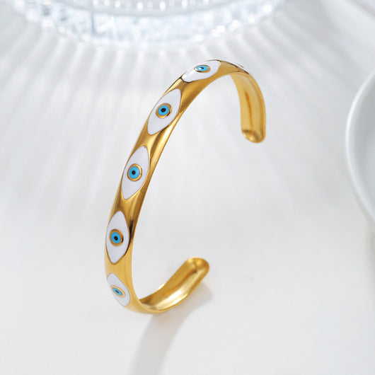 Pulsera Retro de Acero Titanio Abierta - Estilo INS - Image 10