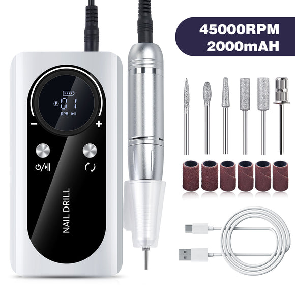 Máquina Profesional Recargable para Pulir y Remover Esmalte de Uñas