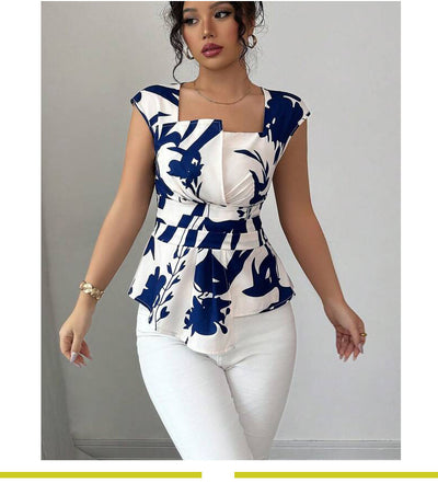Blusa Fresca sin Mangas con Cuello Cuadrado para Mujer - Image 8