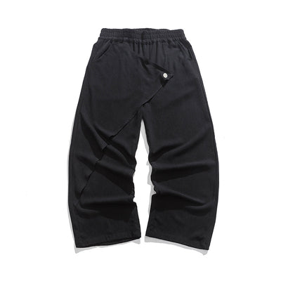 Pantalones Holgados de Algodón y Lino - Estilo Retro Tallas Grandes para Hombre - Image 8