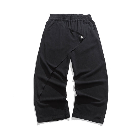 Pantalones Holgados de Algodón y Lino - Estilo Retro Tallas Grandes para Hombre - Image 8
