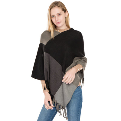 Chal Tejido de Cuadros Multicolor Cálido - Estilo Europeo para Otoño e Invierno - Image 13