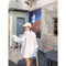 Blusa Suelta Hombros Descubiertos con Bordado y Distintivo