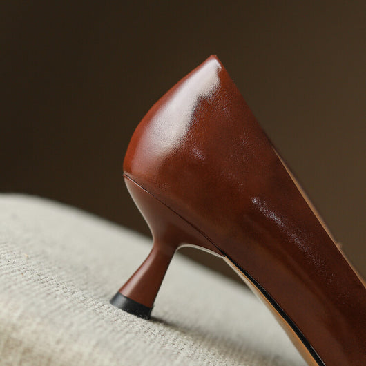 Zapatos de Tacón Medio con Punta Fina y Detalles Calados - Tallas Grandes - Image 19