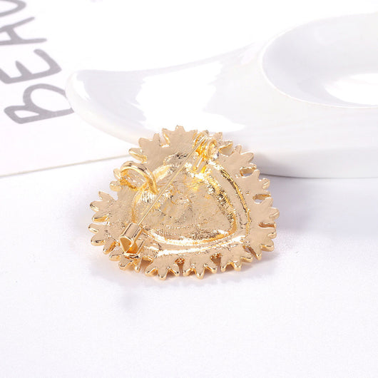 Broche de Aleación con Cristales Amor - Image 2