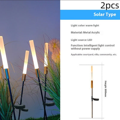 Lámpara Solar para Jardín con Diseño de Juncos - Image 7